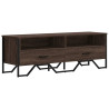 Mueble de TV madera de ingeniería marrón roble 122x34x41 cm 2