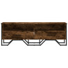 Mueble de TV madera de ingeniería roble ahumado 122x34x41 cm 4