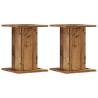 Soportes altavoces 2 uds madera roble envejecido 30x30x40 cm 2
