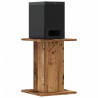 Soportes altavoces 2 uds madera roble envejecido 30x30x40 cm 3