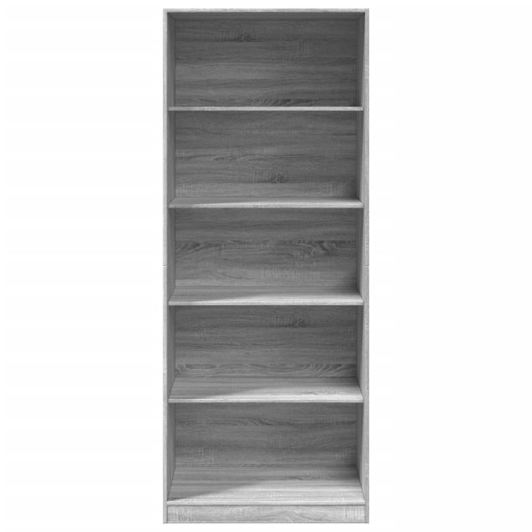 Armario de madera de ingeniería gris Sonoma 80x50x200 cm M 4