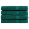 Toallas premium 4 uds 100% algodón verde 100x200 cm 600 gsm 1