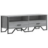 Mueble de TV madera de ingeniería gris sonoma 122x34x41 cm 2