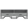 Mueble de TV madera de ingeniería gris sonoma 122x34x41 cm 4