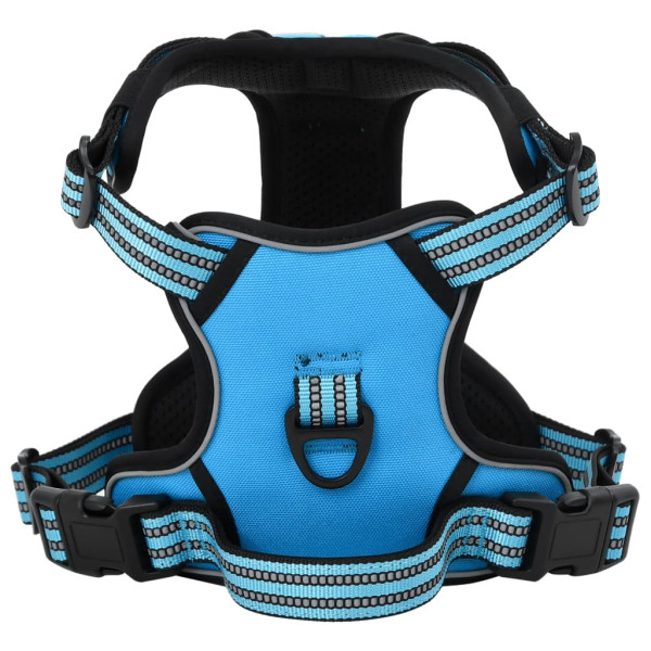 Arnés para perros con bandas reflectantes ajustables azul XL D