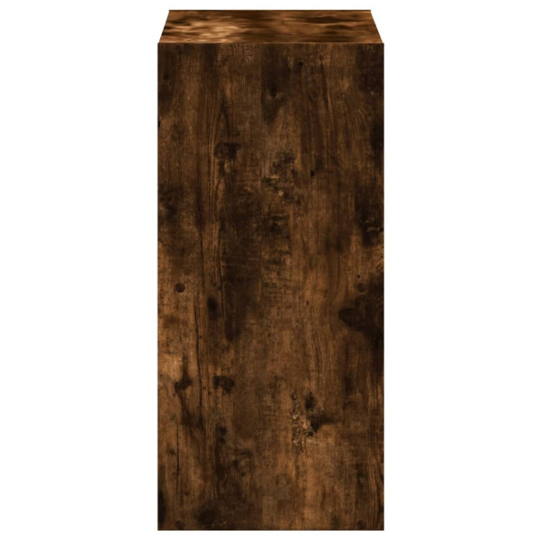 Estantería de madera ingeniería roble ahumado 68.5x32x68.5 cm M 5