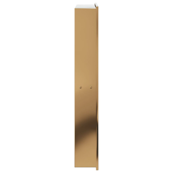 Nicho parede p/ duche 32x62x9cm aço inoxidável dourado escovada M 5