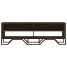 Mueble de TV madera de ingeniería marrón roble 122x34x41 cm 4