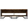Mueble de TV madera de ingeniería roble ahumado 122x34x41 cm 4