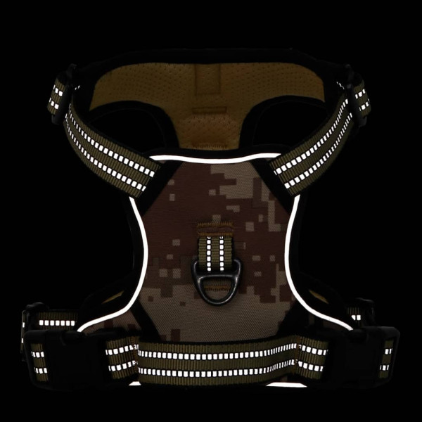 Peitoral para cães com trela e coleira ajustável XL M 4