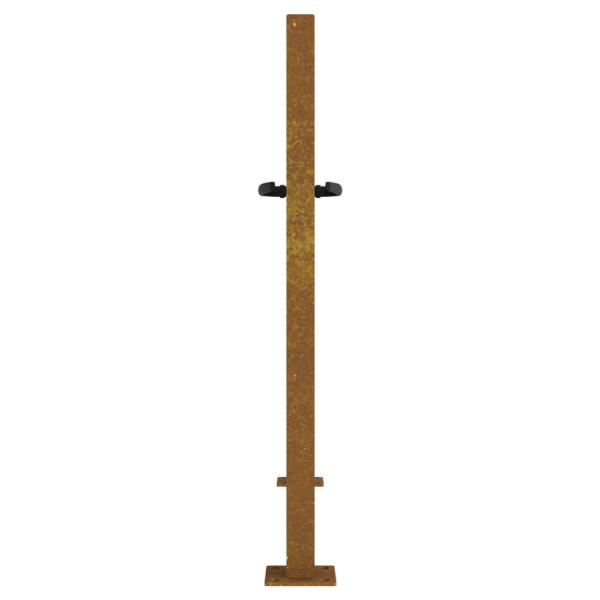 Portão de jardim 105x80 cm aço corten design erva M 5