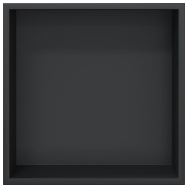Hornacina ducha acero inoxidable negro mate 32x32x9 cm M 4