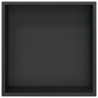Nicho parede p/ duche 32x32x9 cm aço inoxidável preto mate 4