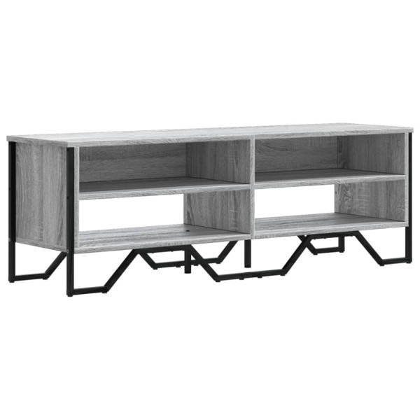 Mueble de TV madera de ingeniería gris sonoma 122x34x41 cm M 2