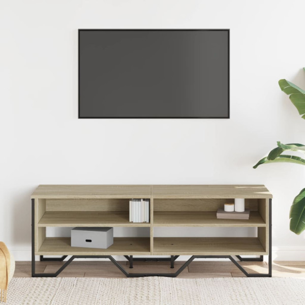 Mueble de TV madera de ingeniería roble Sonoma 122x34x41 cm M 3