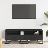 Mueble de TV madera de ingeniería negro 122x34x41 cm 3