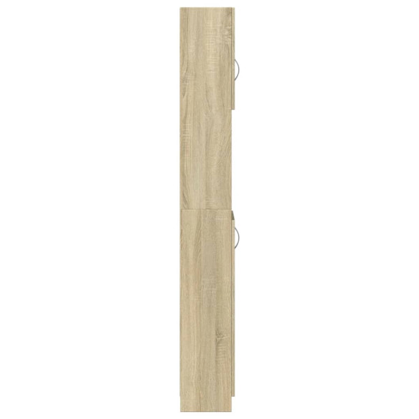 Armario baño madera contrachapada color roble 32x25.5x190 cm M 5