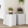 Suportes p/ plantas 2 pcs 25x25x35 cm derivados madeira branco 1