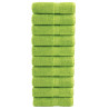 Toalhas de bidé premium SOLUND 10pcs 30x50cm 600gsm verde maça 1