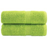 Toalhas de bidé premium SOLUND 2pcs 30x50cm 600 gsm verde maça 1
