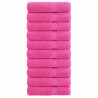 Toallas de ducha 10 uds 100% algodón rosa 70x140 cm 600 gsm 1
