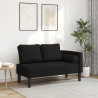 Chaise lounge com almofadões tecido preto 1