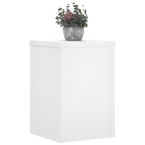Suportes p/ plantas 2 pcs 20x20x30 cm derivados madeira branco M 3