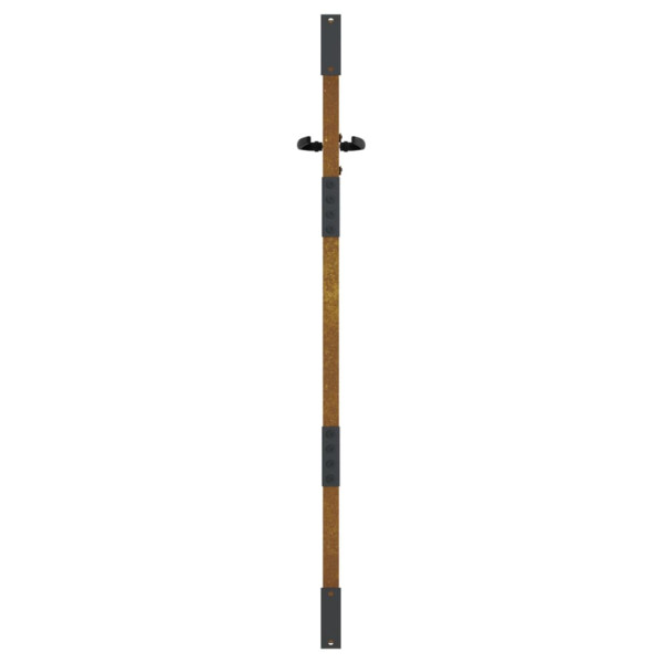 Portão de jardim 85x125 cm aço corten design bambu M 5