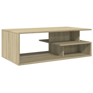Mesa de centro madera de ingeniería roble Sonoma 102x55x35 cm H