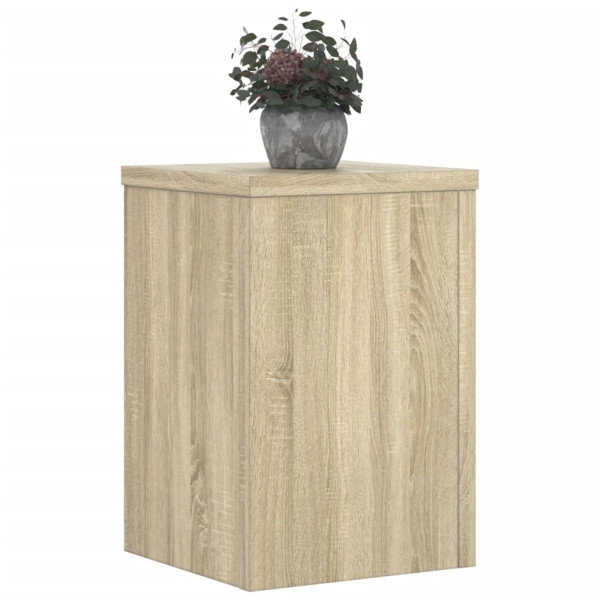 Soportes de plantas 2 uds madera roble Sonoma 20x20x30 cm M 3