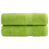 Toalhas banho premium SOLUND 2pcs 70x140cm 600 gsm verde maça 1