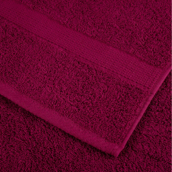 6 pcs Conjunto de toalhas premium SOLUND 600 gsm bordô M 5