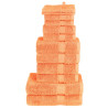 12pcs Conjunto toalhas banho premium SOLUND 600gsm laranja 1