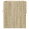 Armario de lavabo contrachapada roble Sonoma 60x38.5x45 cm 5