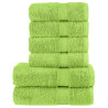 6pcs Conjunto toalhas banho premium SOLUND 600 gsm verde maça 1