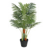 Palmera artificial con 3 troncos PP verde 85 cm 1
