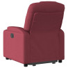 Sillón eléctrico reclinable elevable de tela rojo tinto 5