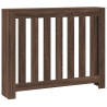 Cubierta de radiador madera ingeniería marrón roble 104x20x82cm 2