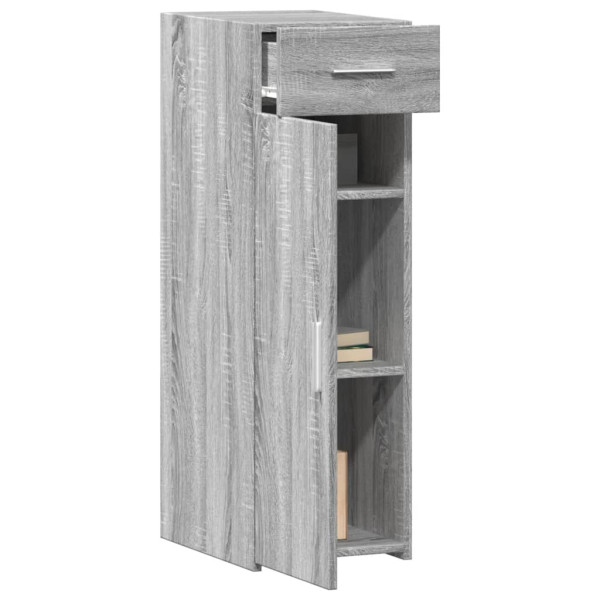 Aparador de madera de ingeniería gris Sonoma 30x42.5x93 cm M 3