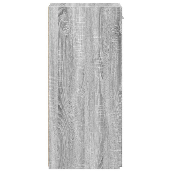 Aparador de madera de ingeniería gris Sonoma 30x42.5x93 cm M 5