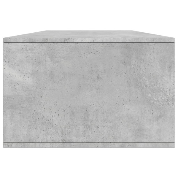 Mesa de centro madera de ingeniería gris hormigón 102x55x35 cm M 5