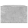 Mesa de centro madera de ingeniería gris hormigón 102x55x35 cm 5