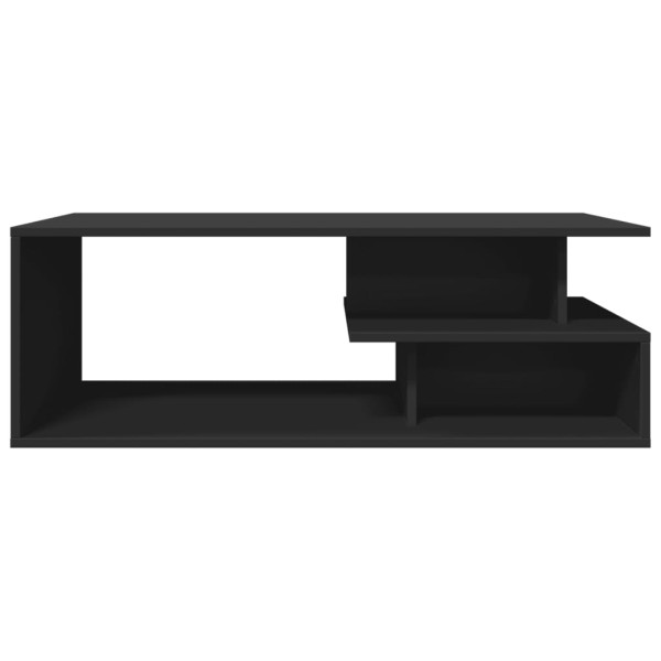 Mesa de centro madera de ingeniería negro 102x55x35 cm M 4