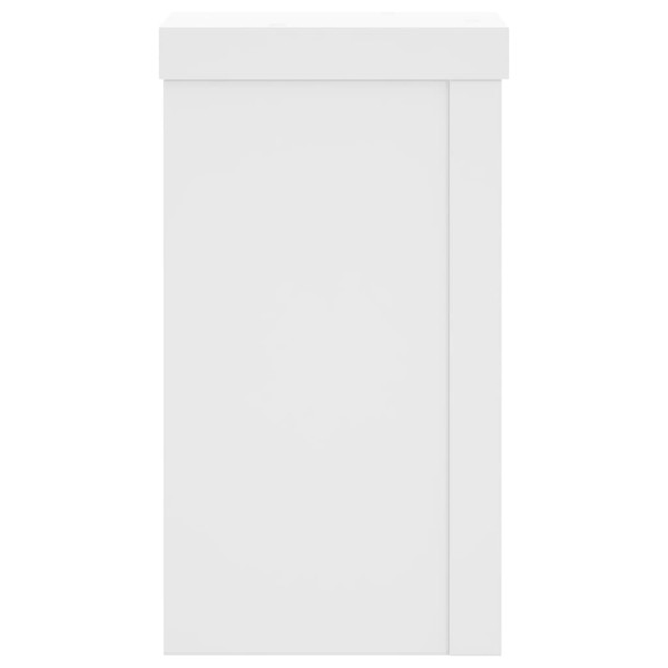 Suportes p/ plantas 2 pcs 10x10x18 cm derivados madeira branco M 5