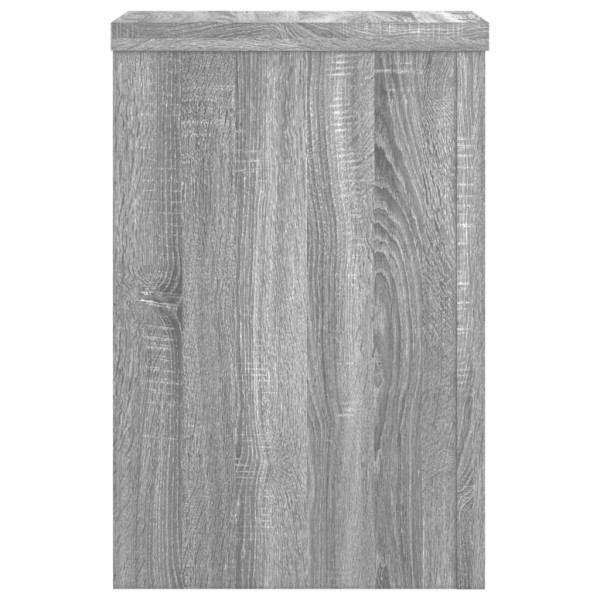 Soportes de plantas 2 uds madera gris Sonoma 20x20x30 cm M 5