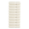 Toalhas de banho premium SOLUND 10 pcs 70x140 cm 600 gsm creme 1