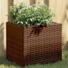Jardim de rattan sintético marrom 36x30x32 cm 1