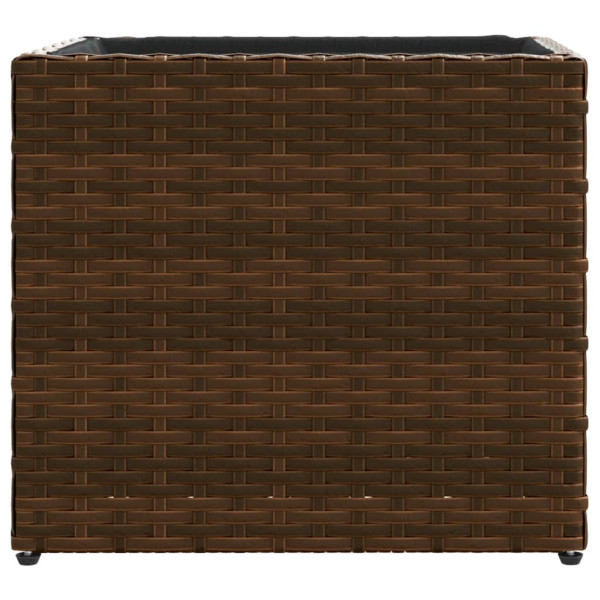 Jardim de rattan sintético marrom 36x30x32 cm M 5