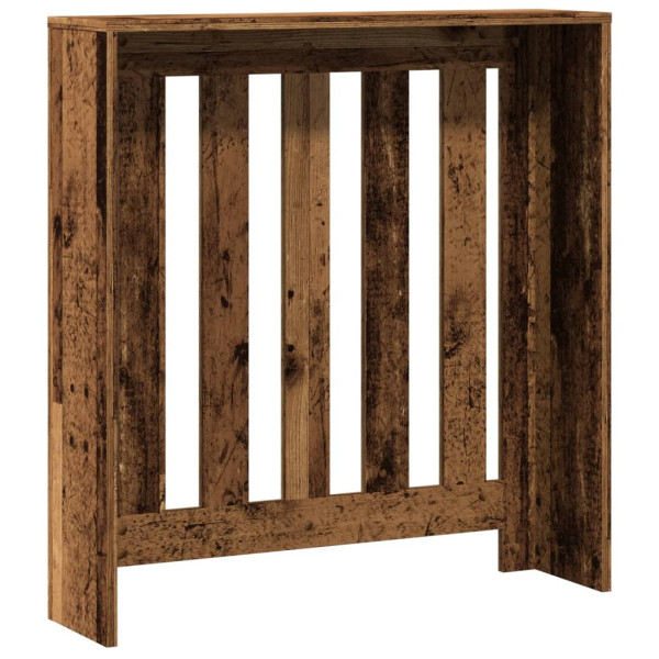 Cubierta de radiador madera color envejecido 78x20x82 cm M 5