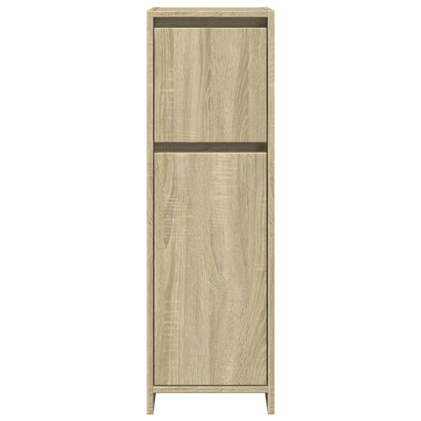 Armario de baño madera contrachapada color roble 30x30x95 cm M 4